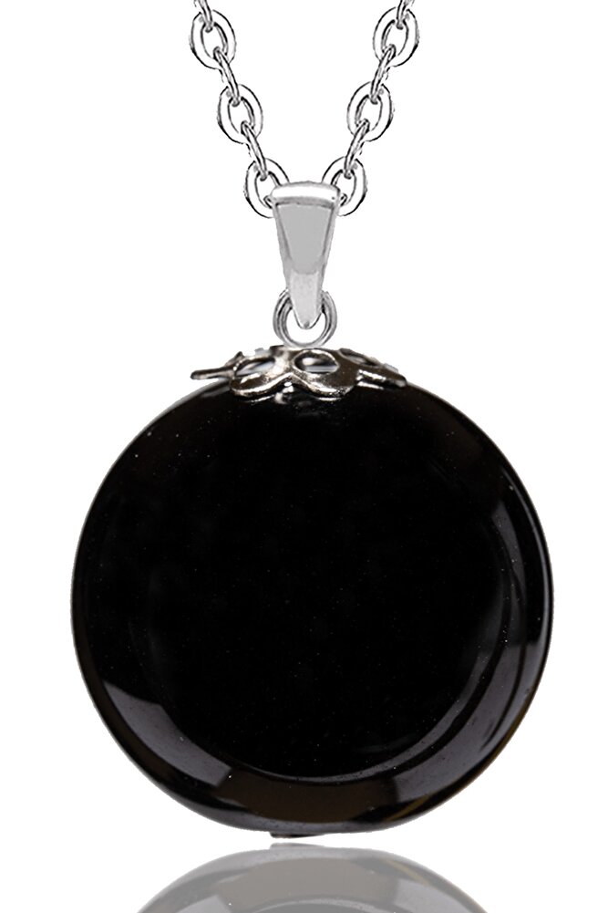 Obsidyen Taşı Doğal Taş Kolye