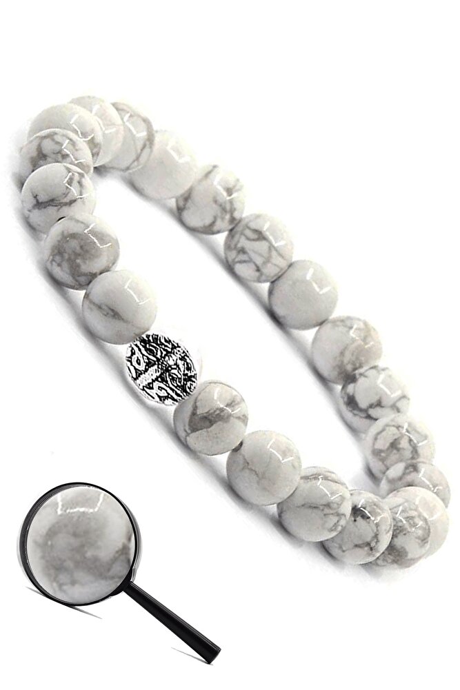 Sertifikalı Aaa+ Gerçek Havlit Taşı Bileklik (gümüş Aparatlı)