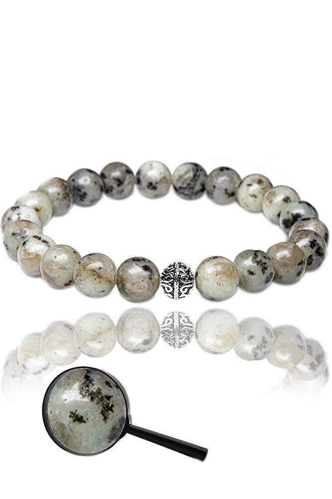 Sertifikalı Dentritli Kuvars Taşı Bileklik - Gümüş Aparatlı