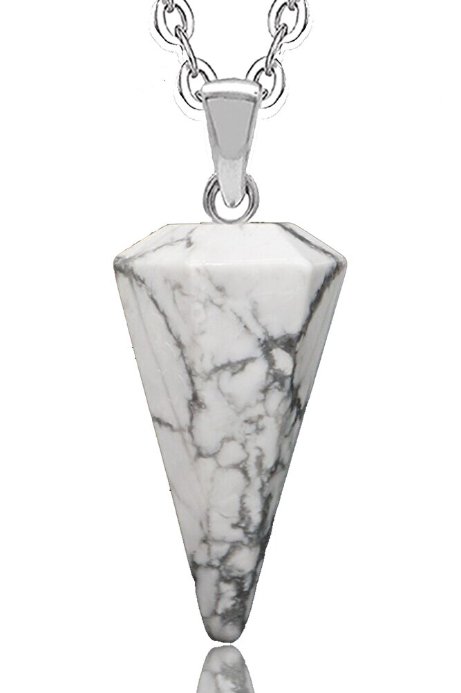 Sertifikalı Doğal Havlit Taşı Doğal Taş Pandül Kolye