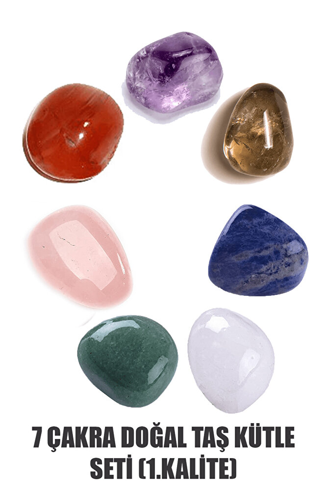 Sertifikalı 7'li Doğal Taş Kütle Çakra Seti