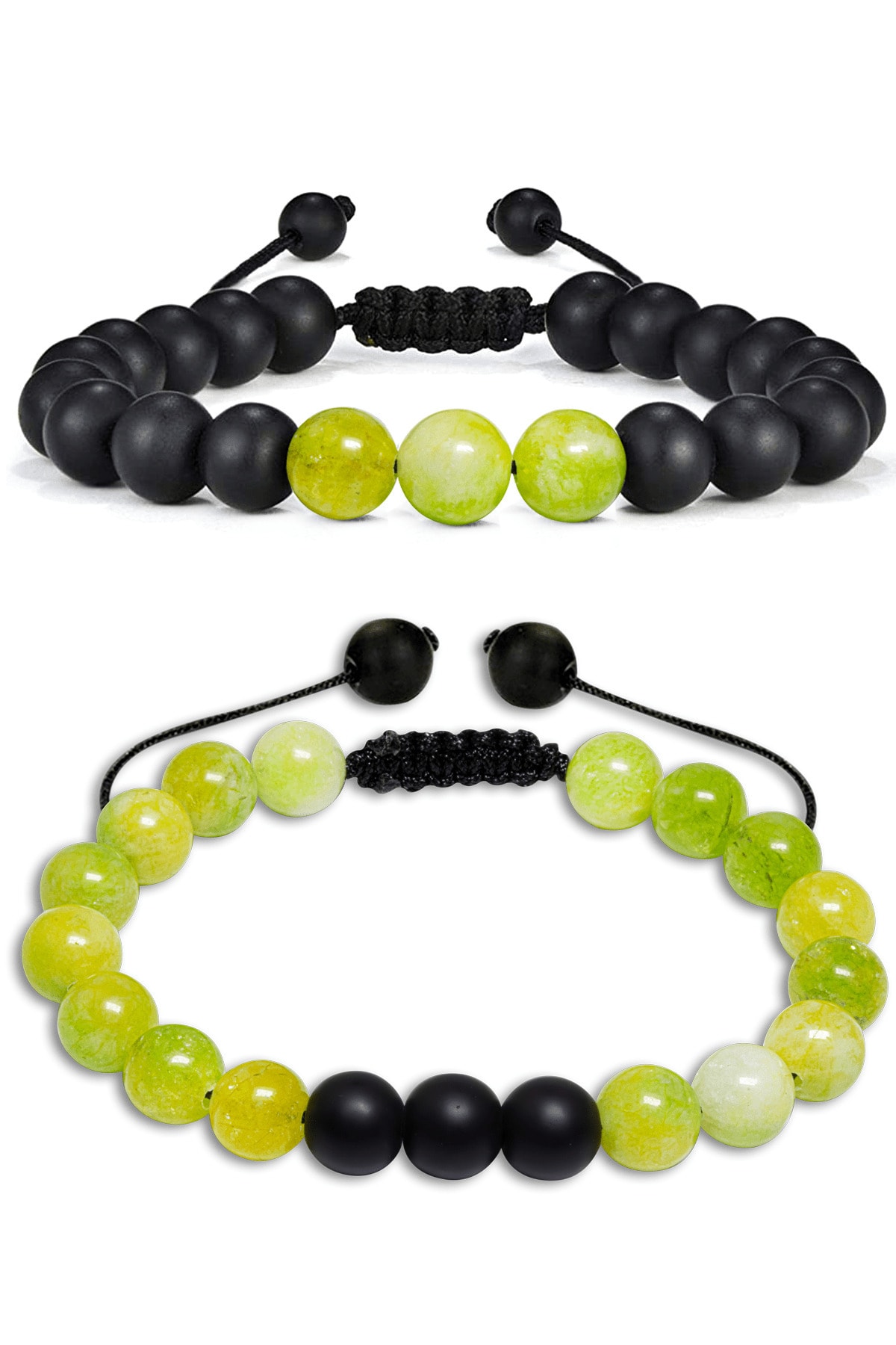 Yeşim Taşı Makrome Biileklik Seti