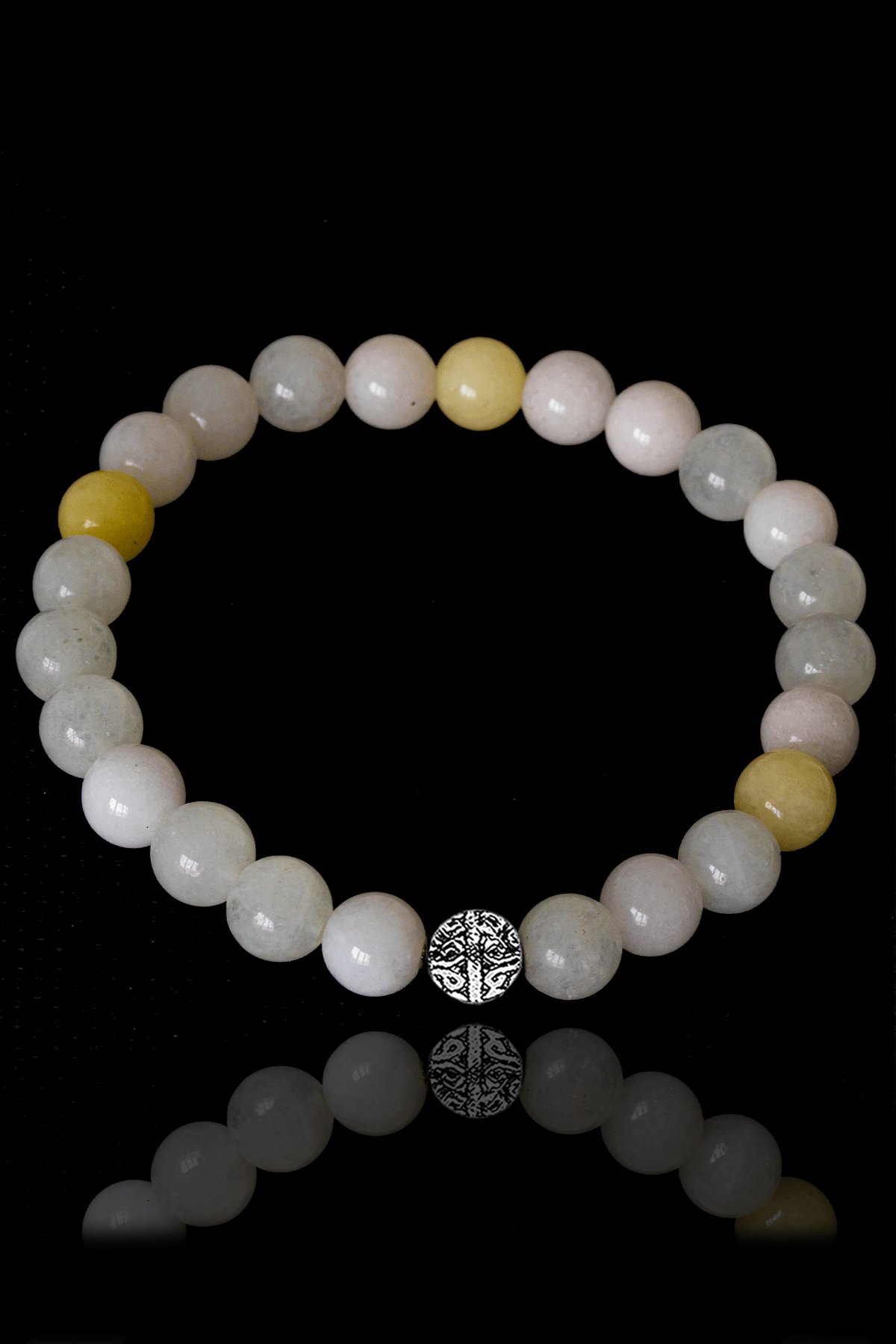 Sertifikalı Amazonit Taşı Bileklik - Gümüş Aparatlı