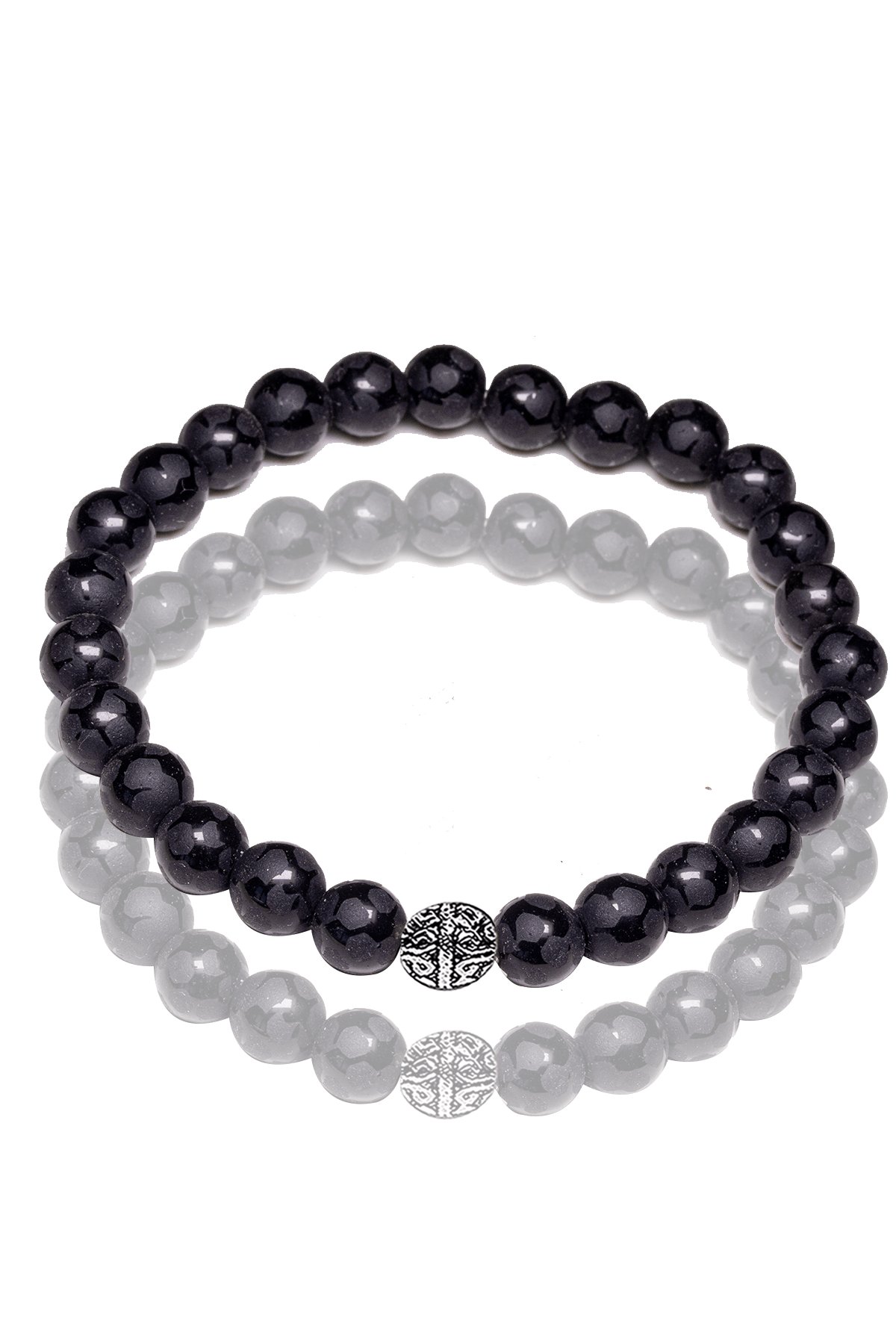 Sertifikalı Hayat Sarmalı Desenli Ham Oniks Taşı Bileklik