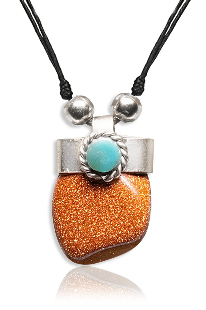 Sertifikalı Ayarlanabilir Doğal Kahverengi Yıldız Taşı Kolye