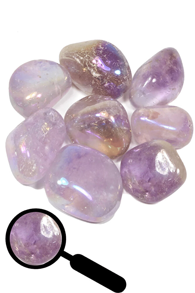 Sertifikalı Aura Ametist Taşı Kütle - İri Boy