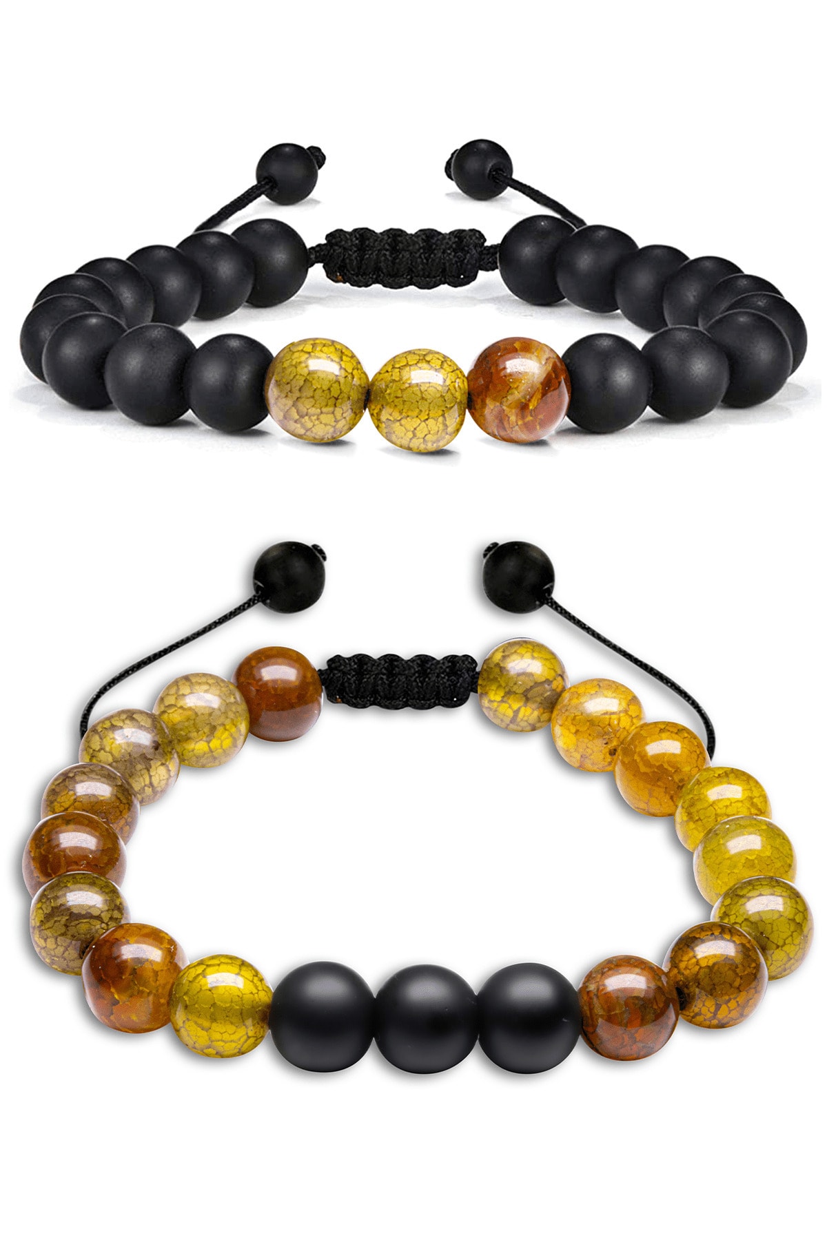 Sertifikalı Doğal Ejderha Yeşil Akiği - Akik Doğal Taş Bileklik Seti