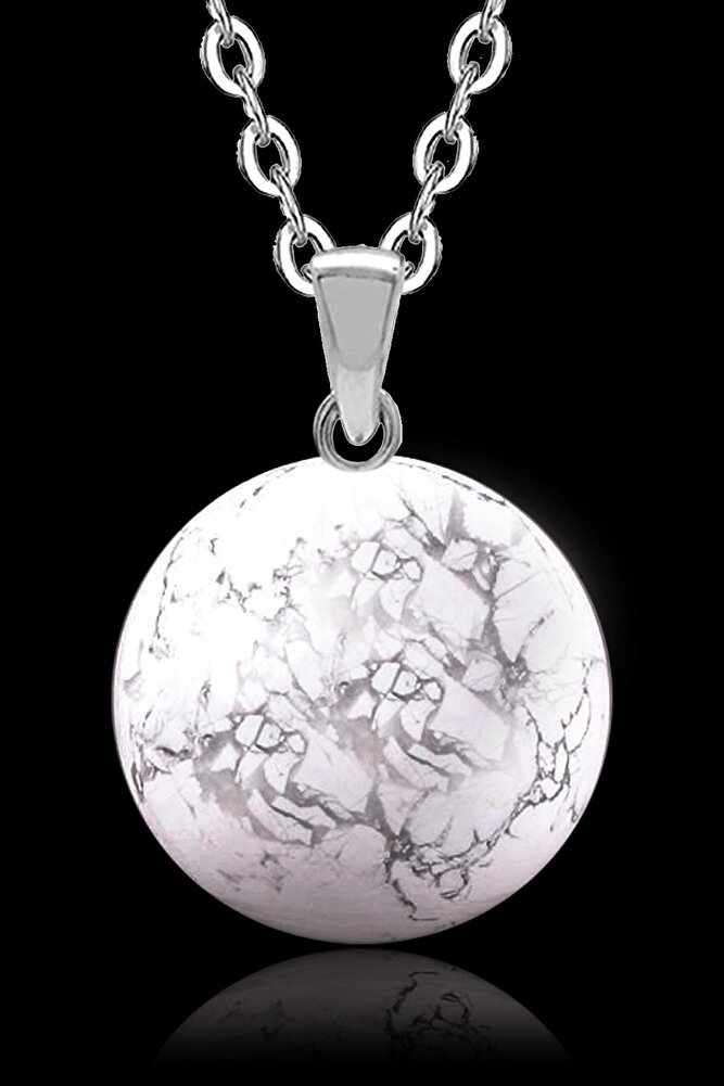 Yuvarlak Doğal Havlit Taşı Kolye