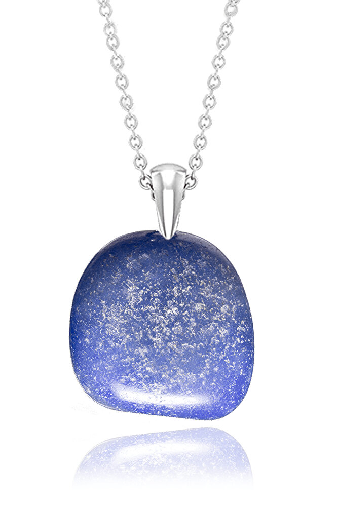 Sertifikalı Ham Işlenmemiş Anjelit - Melek Taşı Kolye