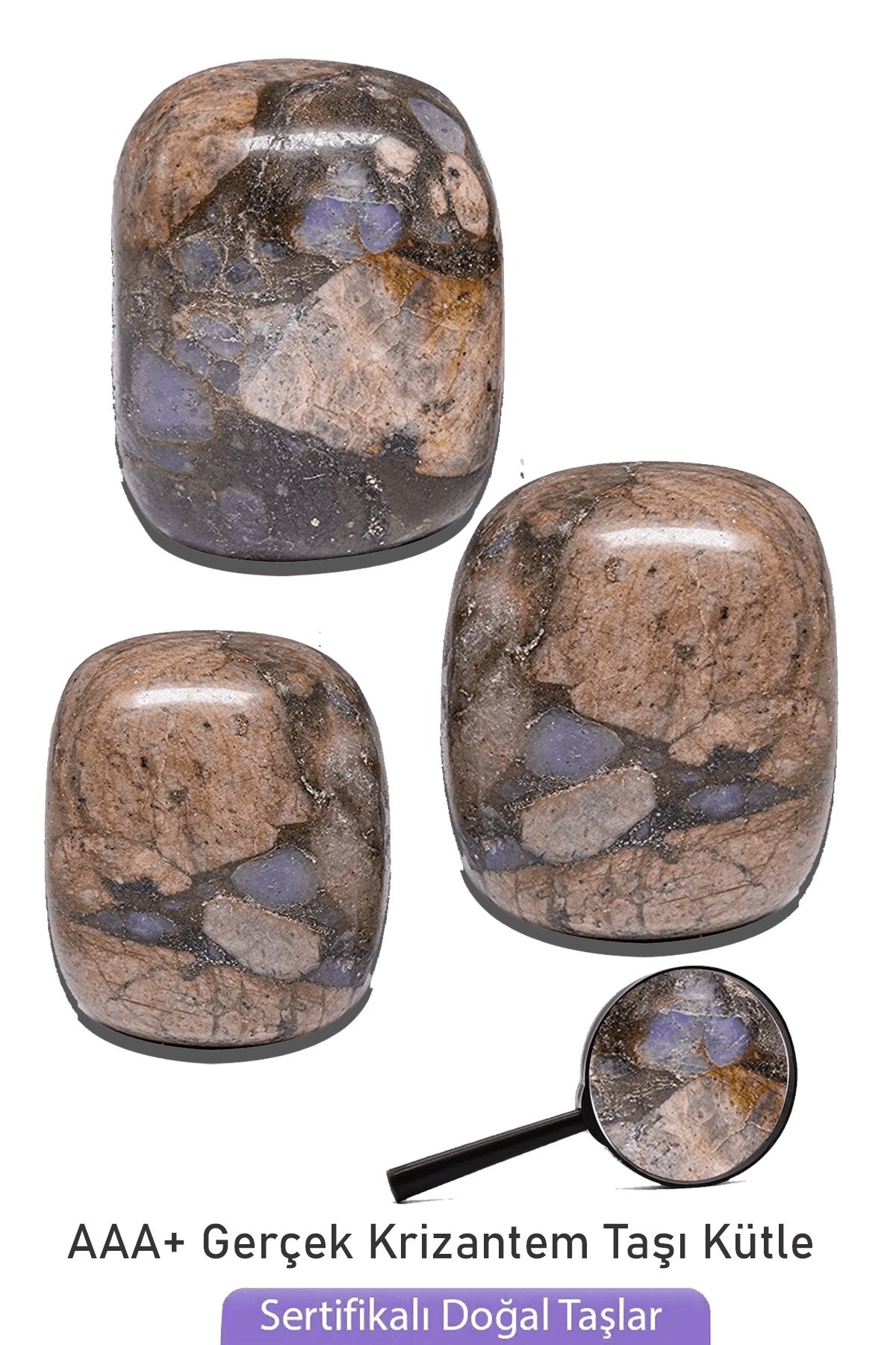 Sertifikalı Doğal Mavi Jasper Taşı Kütle