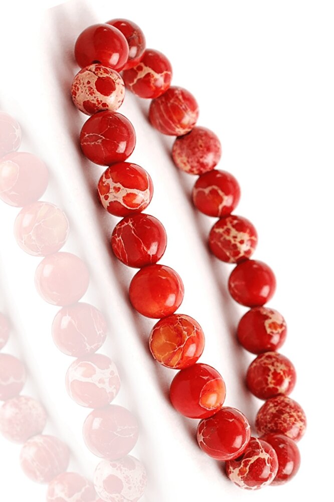 Sertifikalı Doğal Kırmızı Varisit Taşı Bileklik