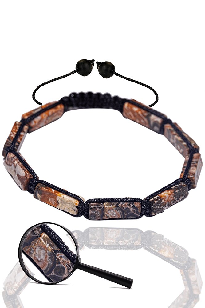 Sertifikalı Renkli Akik Taşı Doğal Taş Bileklik