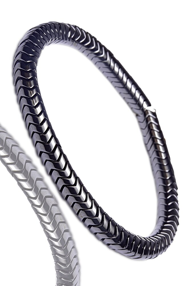 Sertifikalı Aaa Silver Renk Hematit Taşı Bileklik - Kararmaz