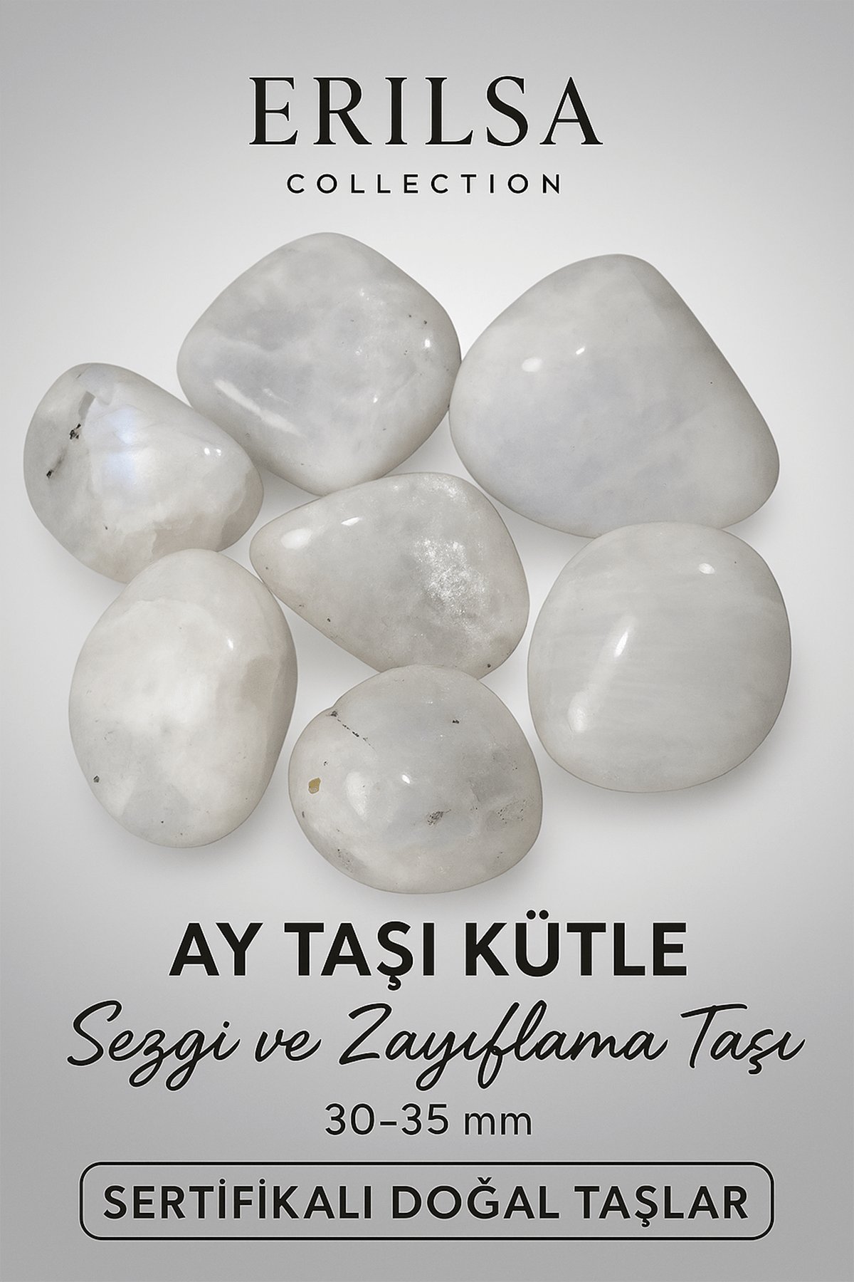 Sertifikalı Ay Taşı Kütle – Sezgi ve Zayıflama Taşı 30-35 mm