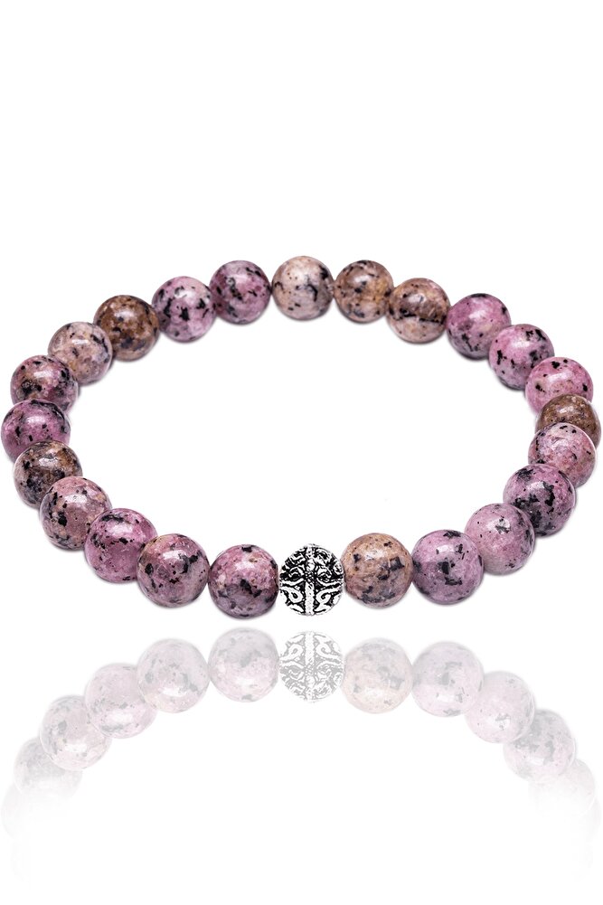 Gümüş Aparatlı Pembe Opal Taşı Bileklik