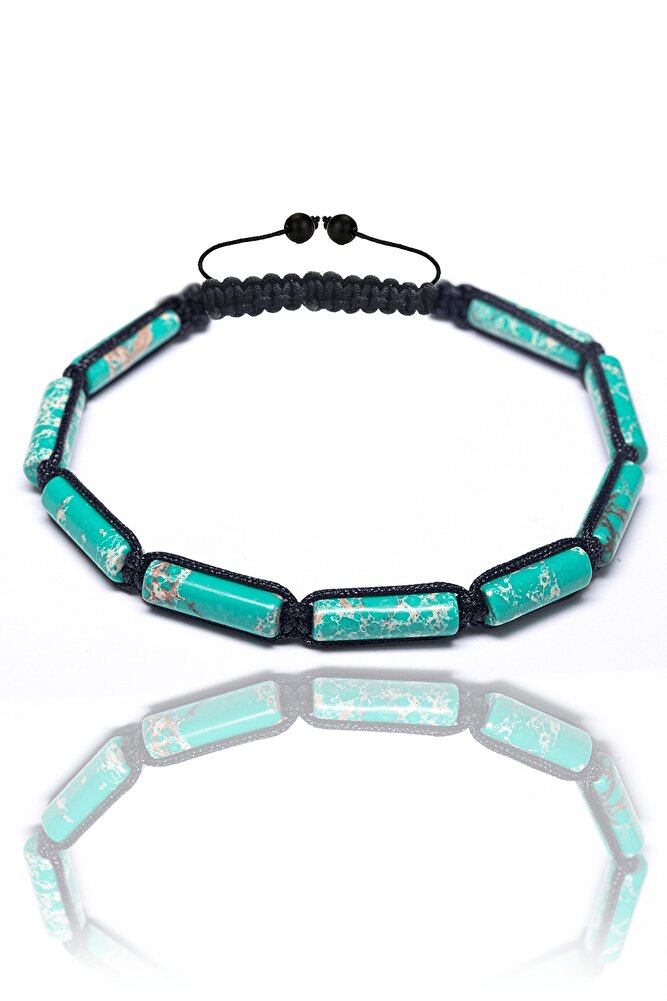 Sertifikalı Turkuaz Varisit Taşı Doğal Taş Bileklik