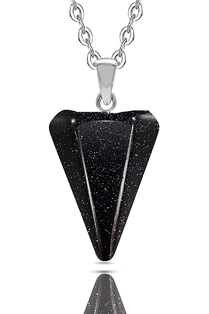 Sertifikalı Doğal Mavi Yıldız Taşı Doğal Taş Pandül Kolye