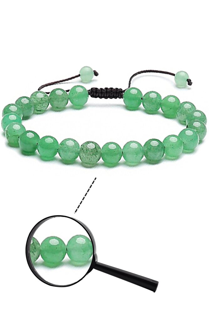 Sertifikalı Doğal Aventurin Taşı Doğal Taş Bileklik
