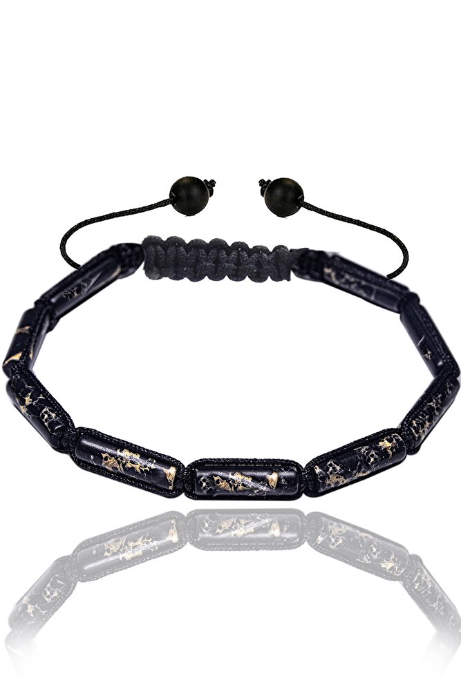 Sertifikalı Siyah Varisit Taşı Doğal Taş Bileklik