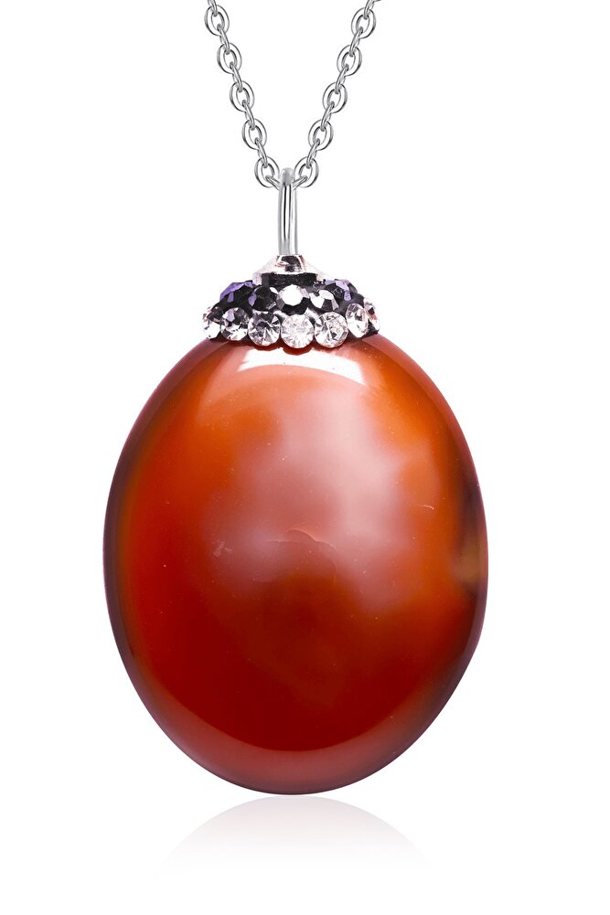 Yemen Akik Taşı Doğal Taş Kolye