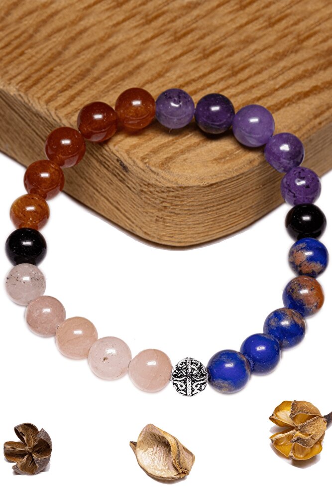 Sertifikalı Balık Burcu Doğal Taş Bileklik - Gümüş Aparatlı