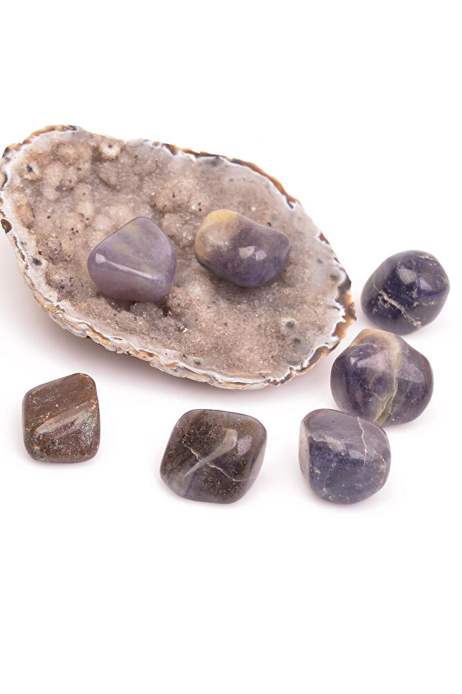 Sertifikalı Tamburlanmış İyolit Taşı Kütle