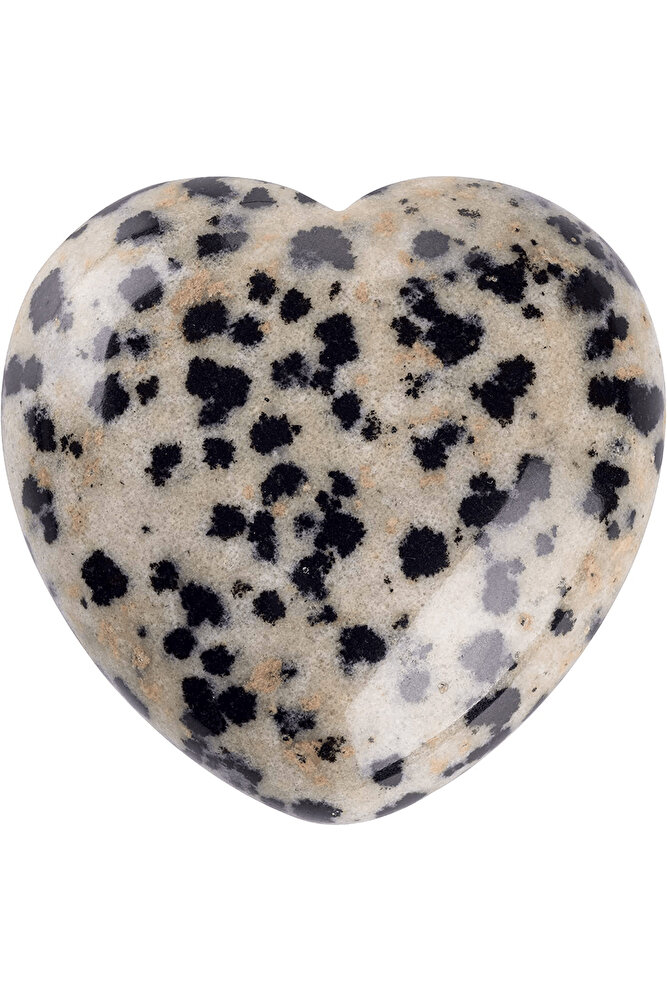 Sertifikalı Kalp Kesim Dalmaçyalı Jasper Taşı Kütle (3 CM)