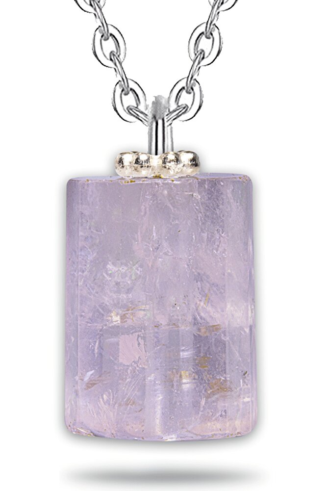 Sertifikalı Yüksek Kalite Doğal Pembe Kuvars Taşı Kolye