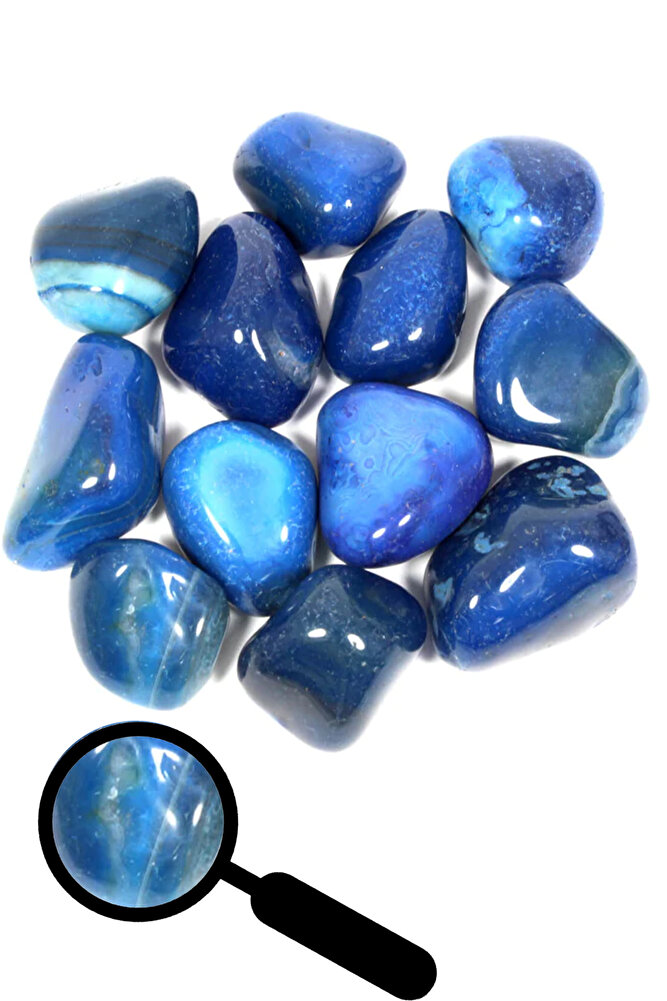 Sertifikalı Mavi Akik Taşı Kütle - İri Boy