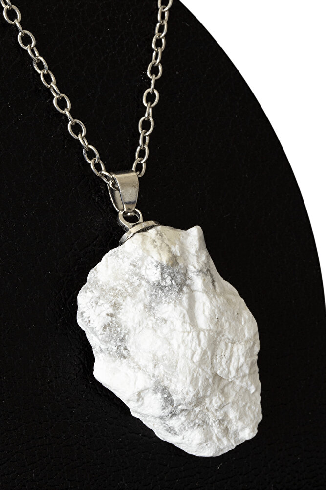 Sertifikalı Ham İşlenmemiş Havlit Taşı Kolye