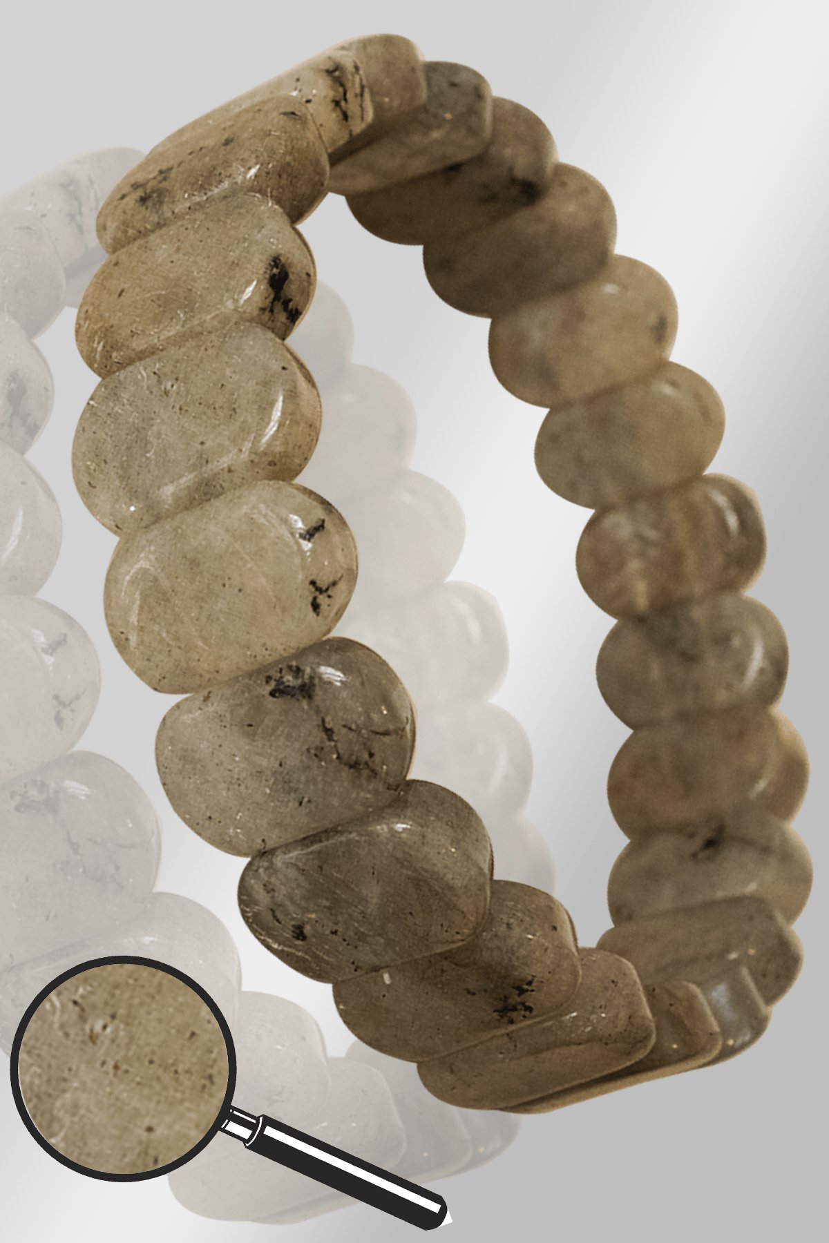 Sertifikalı Rolex Model AAA+ Gerçek Labradorit Taşı Bileklik