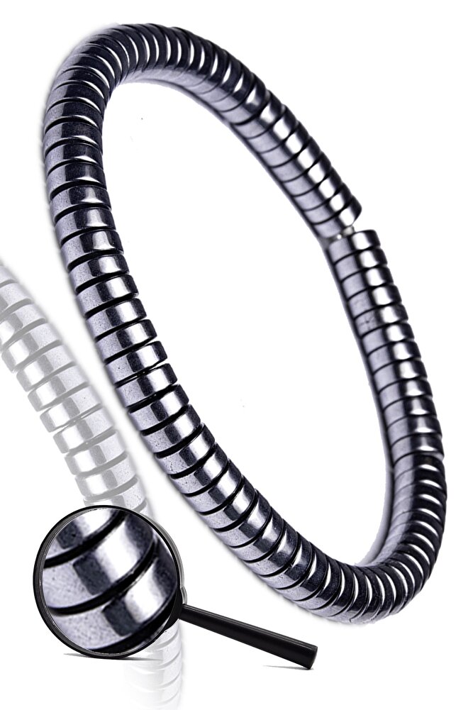 Sertifikalı Aaa+ Hematit Taşı Bileklik - Kararmaz