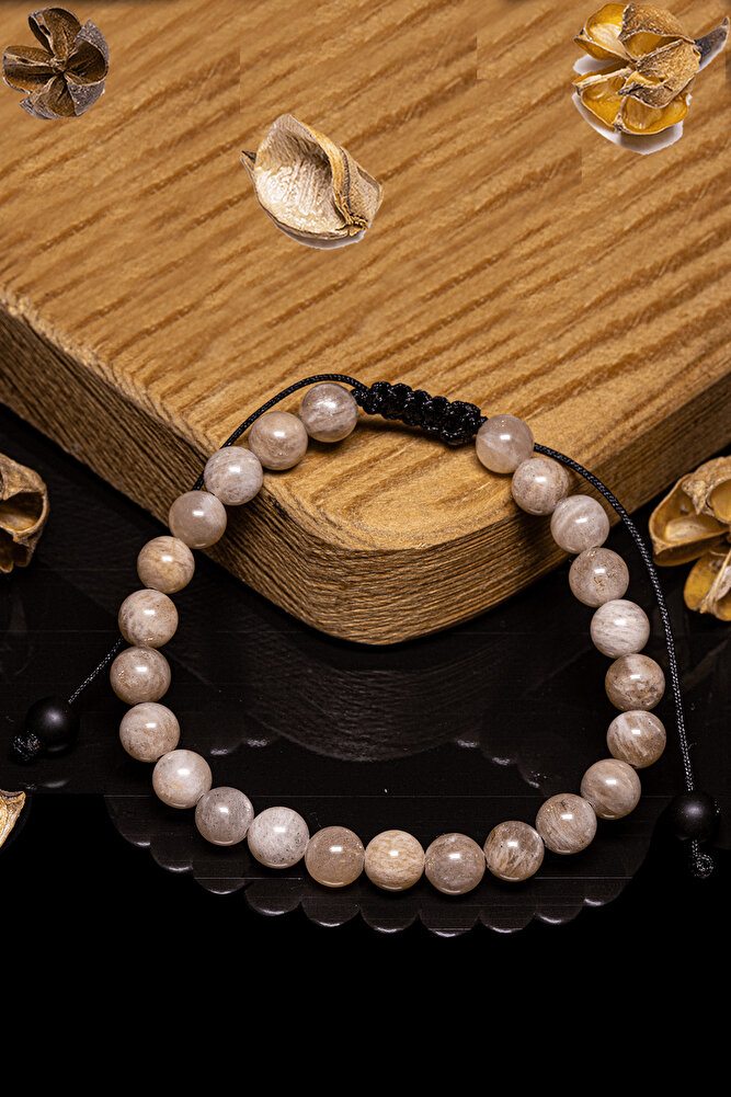 Sertifikalı Aa+ Orijinal Güneş Taşı Bileklik - Makrome