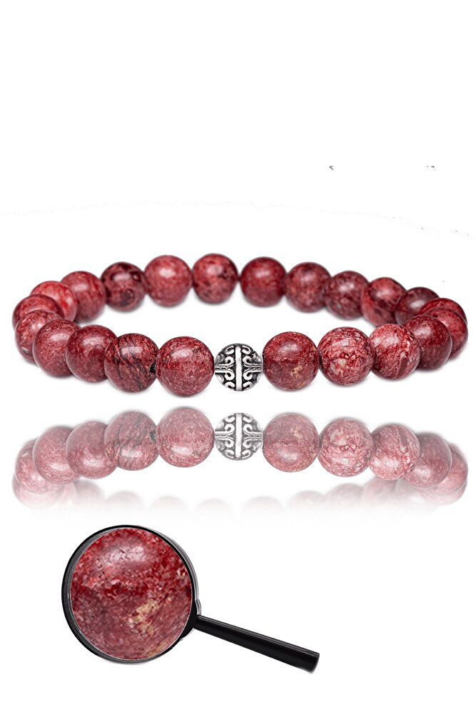 Sertifikalı Aaa+ Kırmızı Kuvars Taşı Bileklik - Afrika