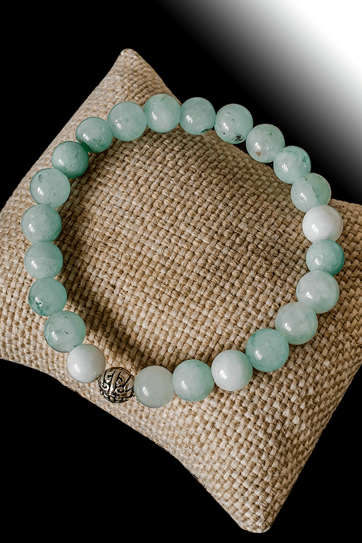 Sertifikalı Gerçek Akuamarin Taşı Bileklik - Gümüş Aparatlı