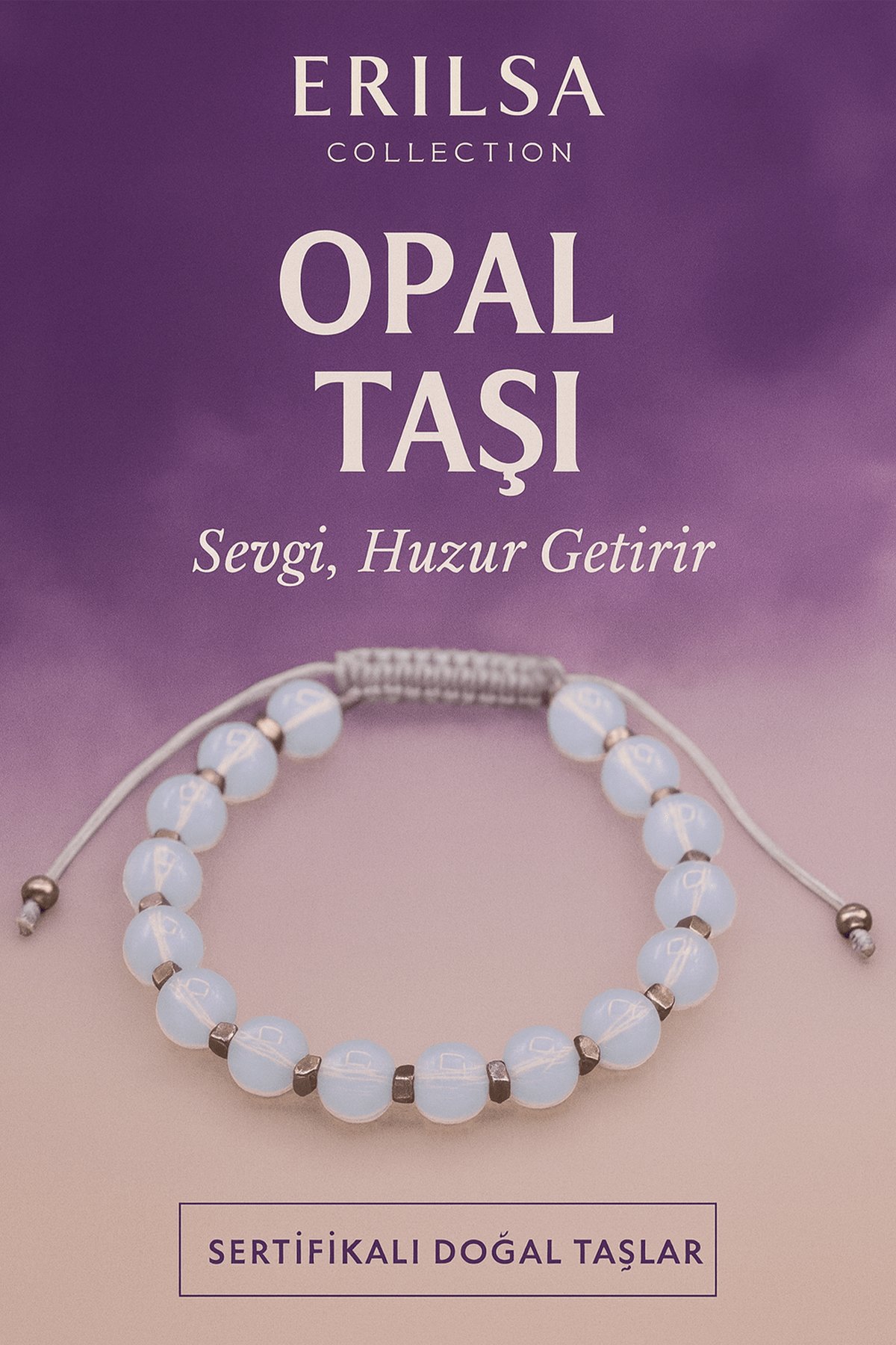Sertifikalı Opal Taşı Bileklik – Sevgi ve Şifayı Bileğinde Hisset