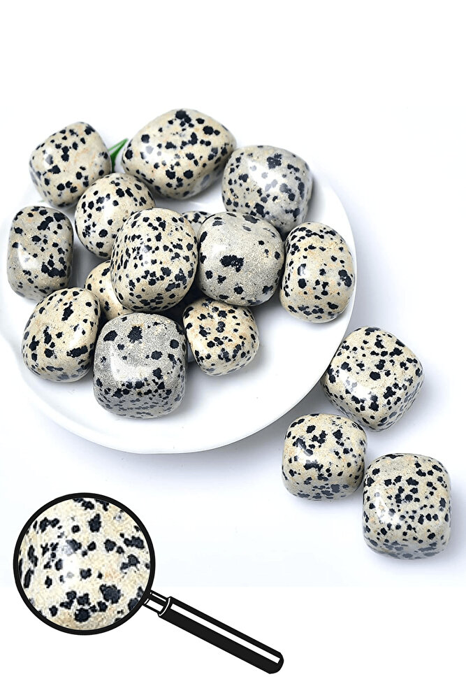 Sertifikalı Tamburlanmış Dalmaçyalı Jasper Taşı Kütle