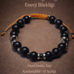 Sertifikalı Turuncu Uyku Denge Enerji Bilekliği – Ham Oniks Terahertz Taşı Ayarlanabilir El İşçiliği