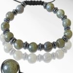 Sertifikalı Gerçek Yansımalı Labradorit Taşı Bileklik - Ayarlamalı