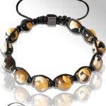 Sertifikalı Hematitli Beyaz Kahverengi Akik Taşı Bileklik - Tibet Akiği