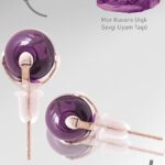 Sertifikalı Gerçek Mor Kuvars Taşı Nokta Doğal Taş Küpe