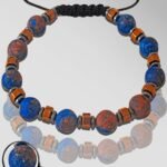 Sertifikalı Doğal Ham Azurit Taşı Bileklik - Ayarlamalı