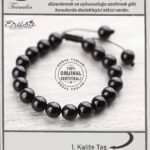 Sertifikalı AAA+ Kalite Gerçek Siyah Turmalin Taşı Bileklik