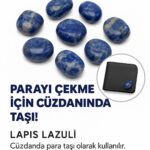 Sertifikalı Cüzdan Boy Lapis Lazuli Taşı Kütle - Bilgelik ve Zihinsel Açıklık Kazandırır