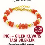 Sertifikalı İnci ve Çilek Kuvars Taşı Bileklik – Zihinsel Berraklık