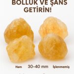 Sertifikalı Ham İşlenmemiş İri Boy Sitrin Taşı Kütle – El Taşı Bolluk, Neşe Güçlü Enerji Frekansı