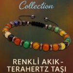 Sertifikalı Renkli Akik ve Terahertz Taşı Bileklik – Canlılık ve Dengeyi Şıklıkla Taşıyın