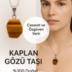 Sertifikalı Kaplan Gözü Doğal Taş Kolye – Cesaret Özgüven Denge ve Enerji Taşı