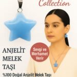 Sertifikalı Yıldız Model Anjelit Melek Doğal Taş Kolye – Sevgi ve Merhamet Taşı