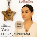 Sertifikalı Yıldız Model Cobra Kahverengi Jasper Doğal Taş Kolye İlham Verir